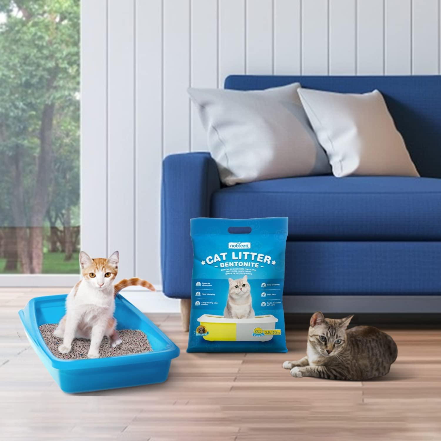 Arena aglomerante de bentonita para gatos sin olor Nobleza - 5