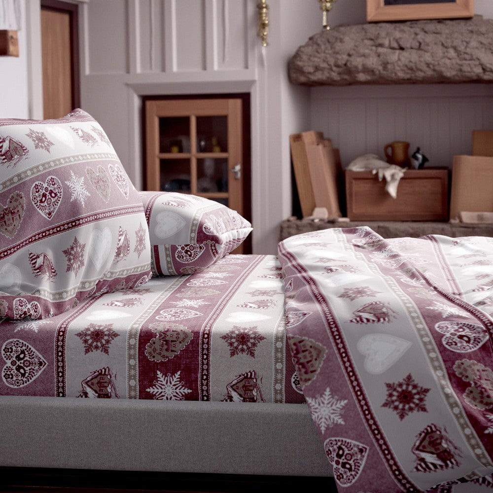 Ensemble de draps en flanelle Baita et Coeur 100 Coton Polaire — free download