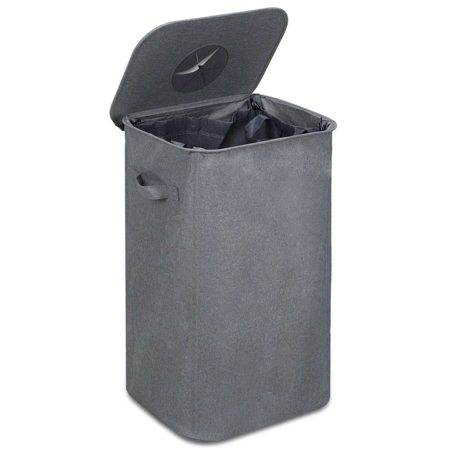 Cestino Portatile Per Riciclaggio In Rete D'Acciaio - Argento, 22x28,5 Cm, Per Casa E Ufficio