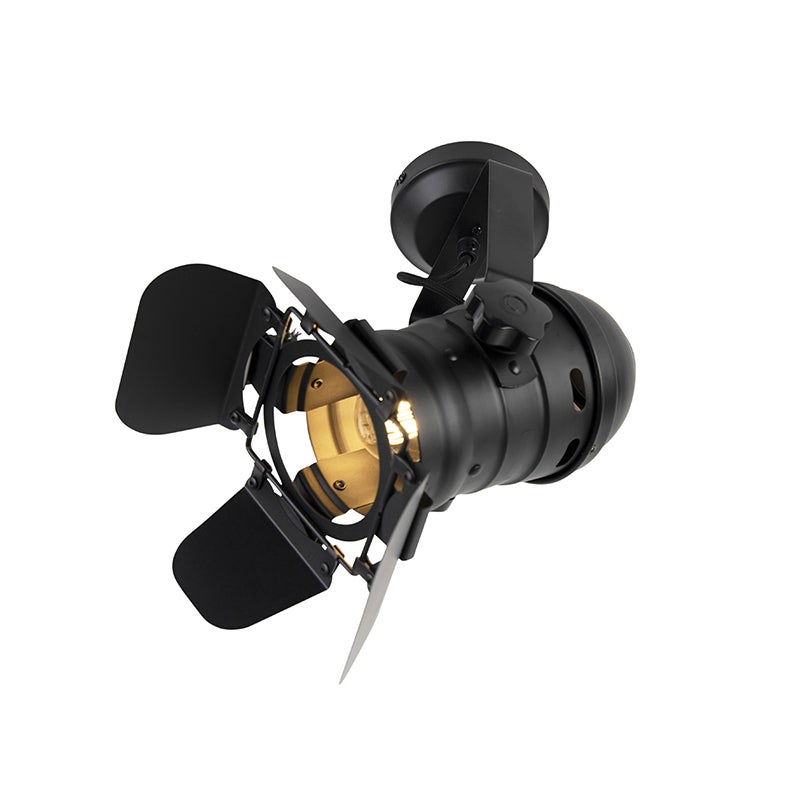 Inteligentny reflektor studyjny czarny obrotowy i przechylny z WiFi A60 - Movie