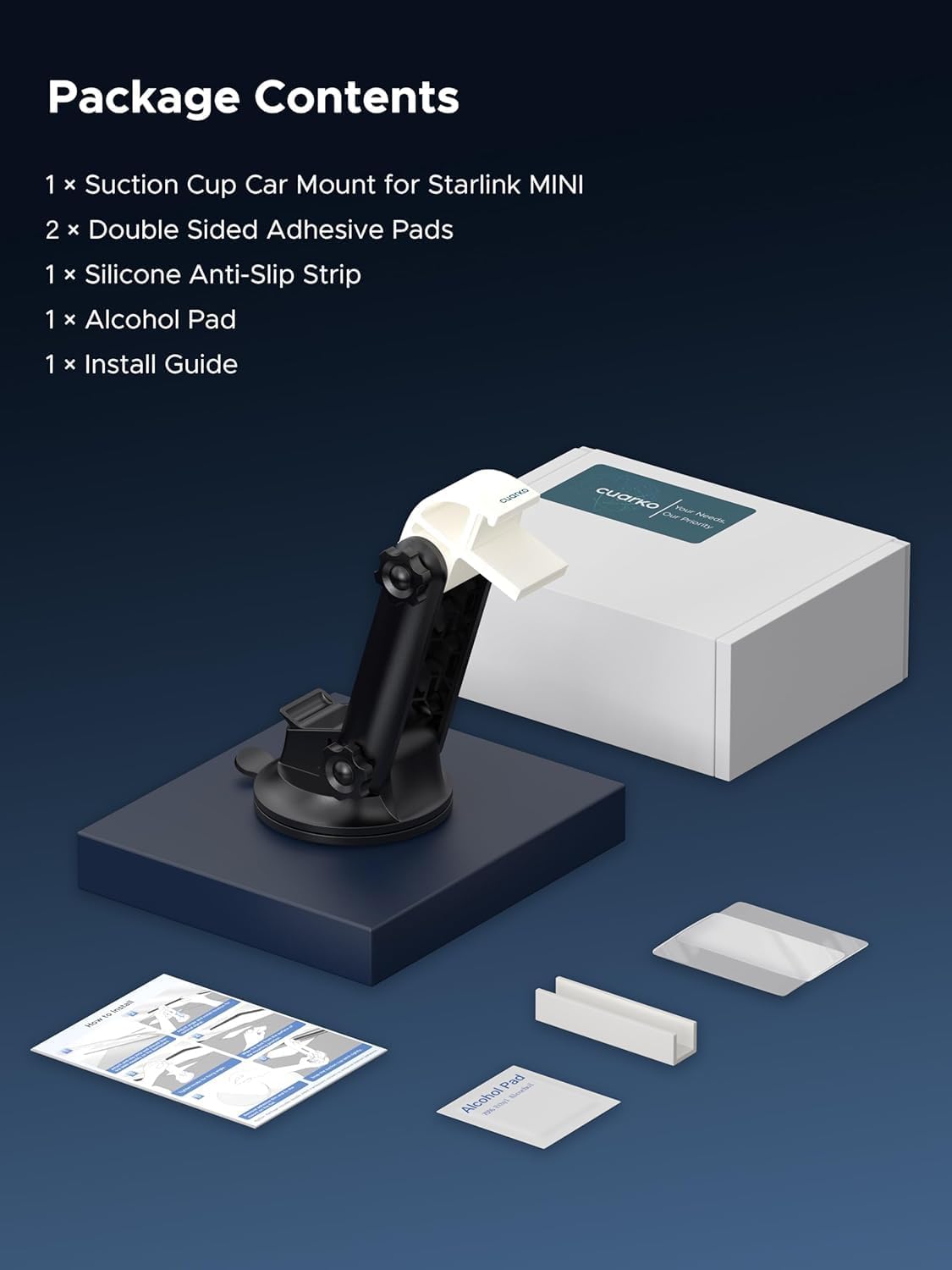 Supporto da cruscotto Starlink Mini, kit di montaggio per auto Starlink ...