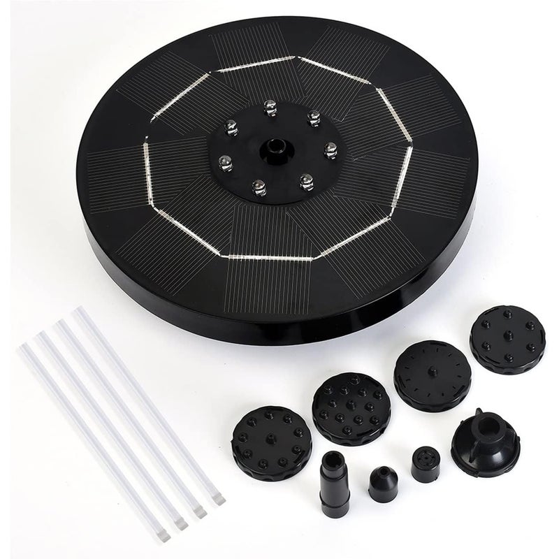 Pompa solarna do studni, pompa do stawu, 3,5 W (akcesorium w kolorze czarnym)