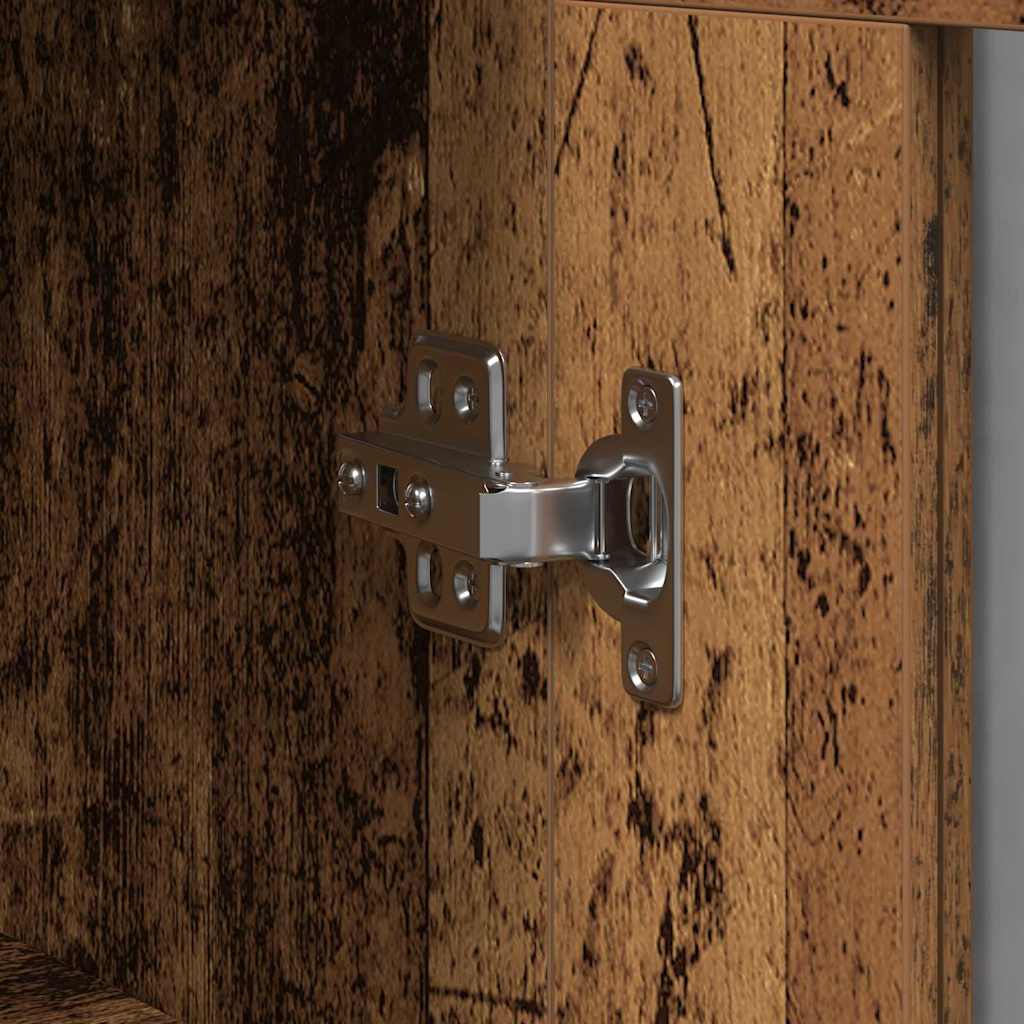 Armarios de pared 2 pcs Madera envejecida 69,5 x 34 x 90 cm vidaXL - 9