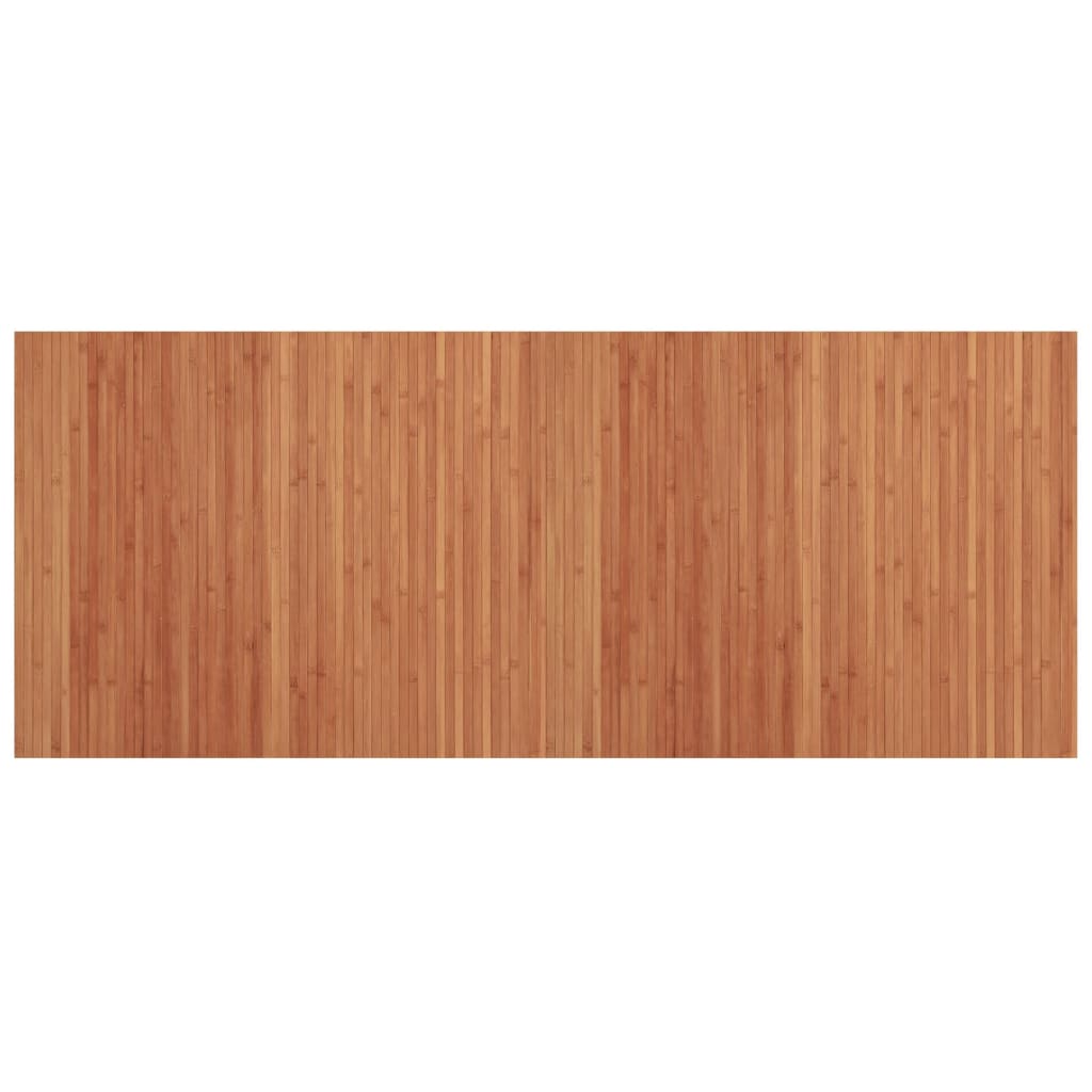 Tapis rectangulaire marron 80x200 bambou - 2