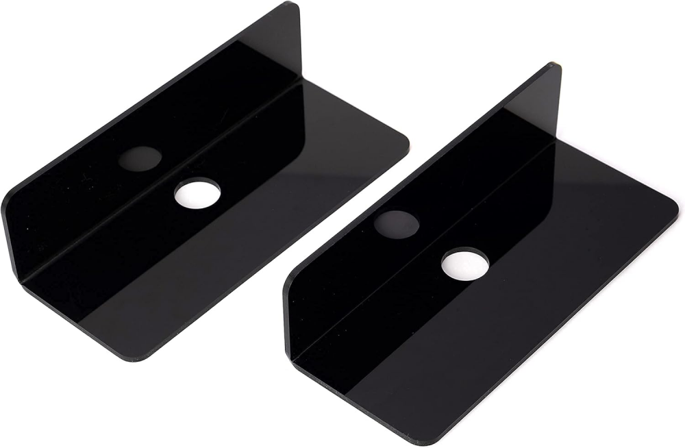 Mensola Senza Foratura, Set Di 2 Mensole Acriliche Autoadesive Da Appendere Mensole Sospese Nella Stanza Larghe 23 Cm Per Camera Da Letto Bagno Cucina Soggiorno Ufficio Nero 85242206