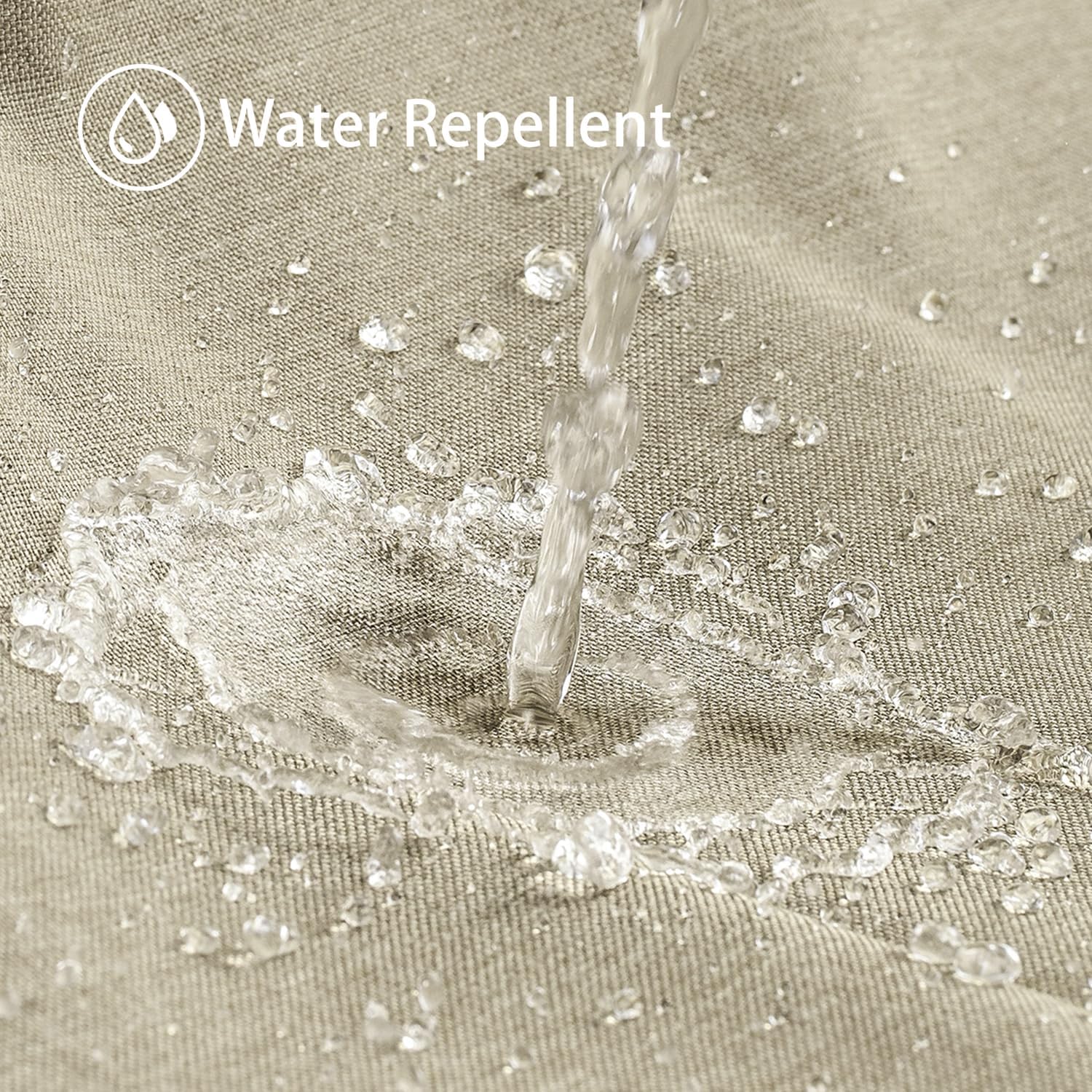 Tenda da doccia marrone chiaro, 180*180 cm, lavabile in lavatrice, spessa, impermeabile, adatta alle vasche da bagno. - 5