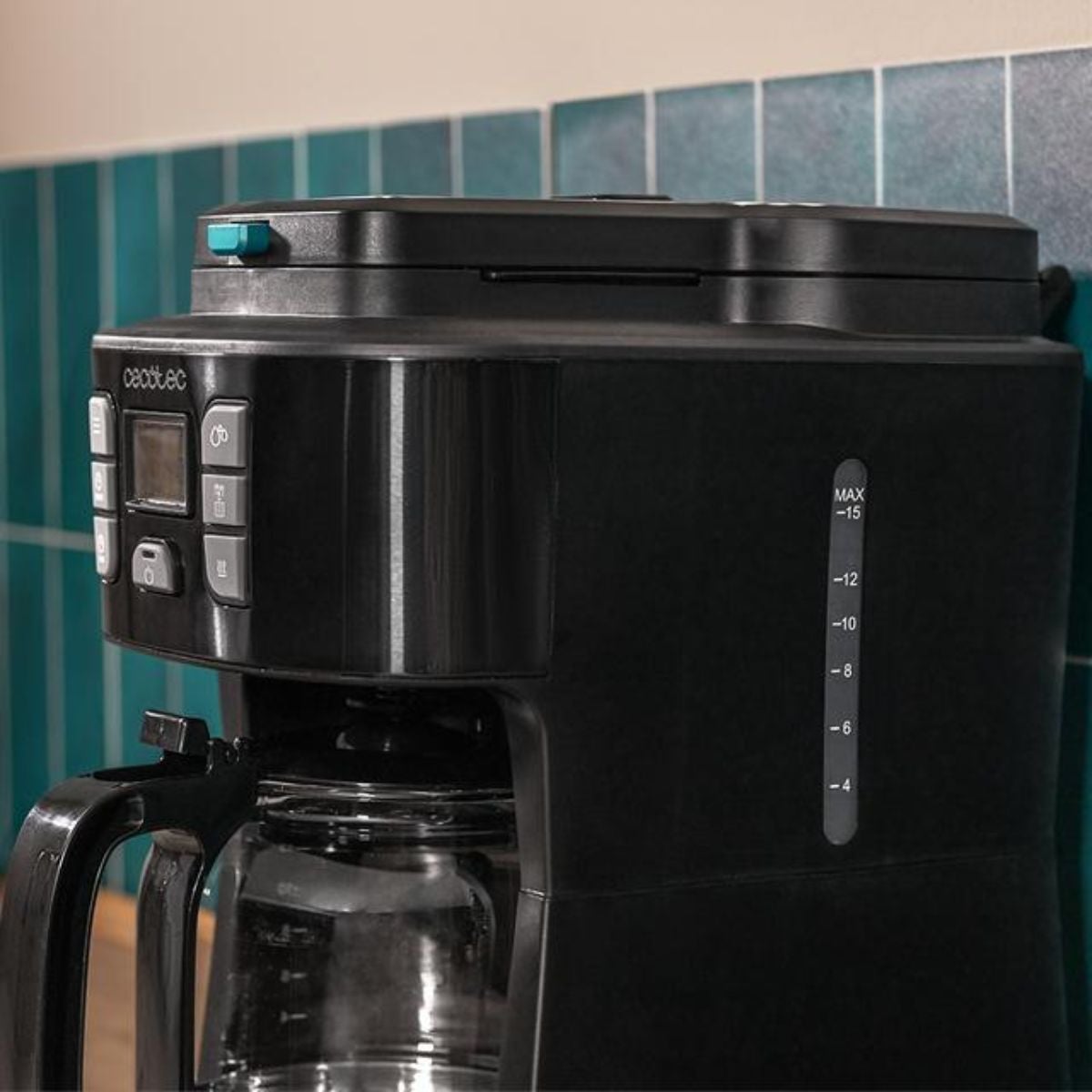 Cecotec Cafetera De Goteo Coffee 66 Grind&Drop 12 Tazas Acero Inox Negro , Leroy Merlin