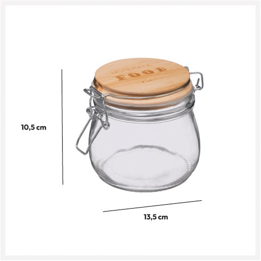 Szklany słoik z pokrywką 0,5L - 7