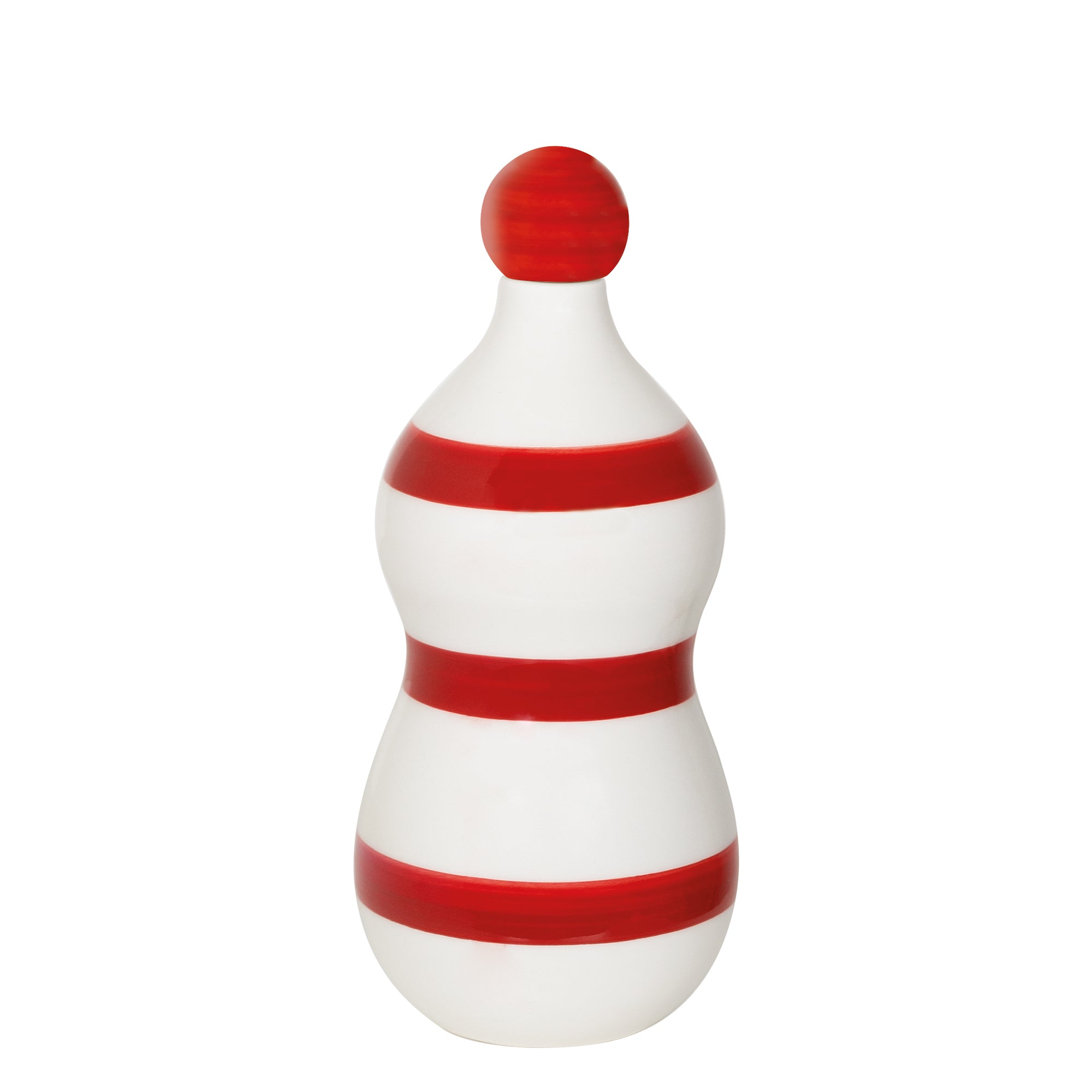 Lido - Sticla ceramica cu benzi rosii Zafferano