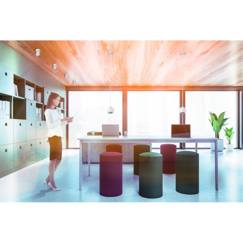 Reflektor sufitowy spot natynkowy Galoba listwa biały 1xGU10x35W wym: 10 x 10 cm aluminium Kanlux - 4