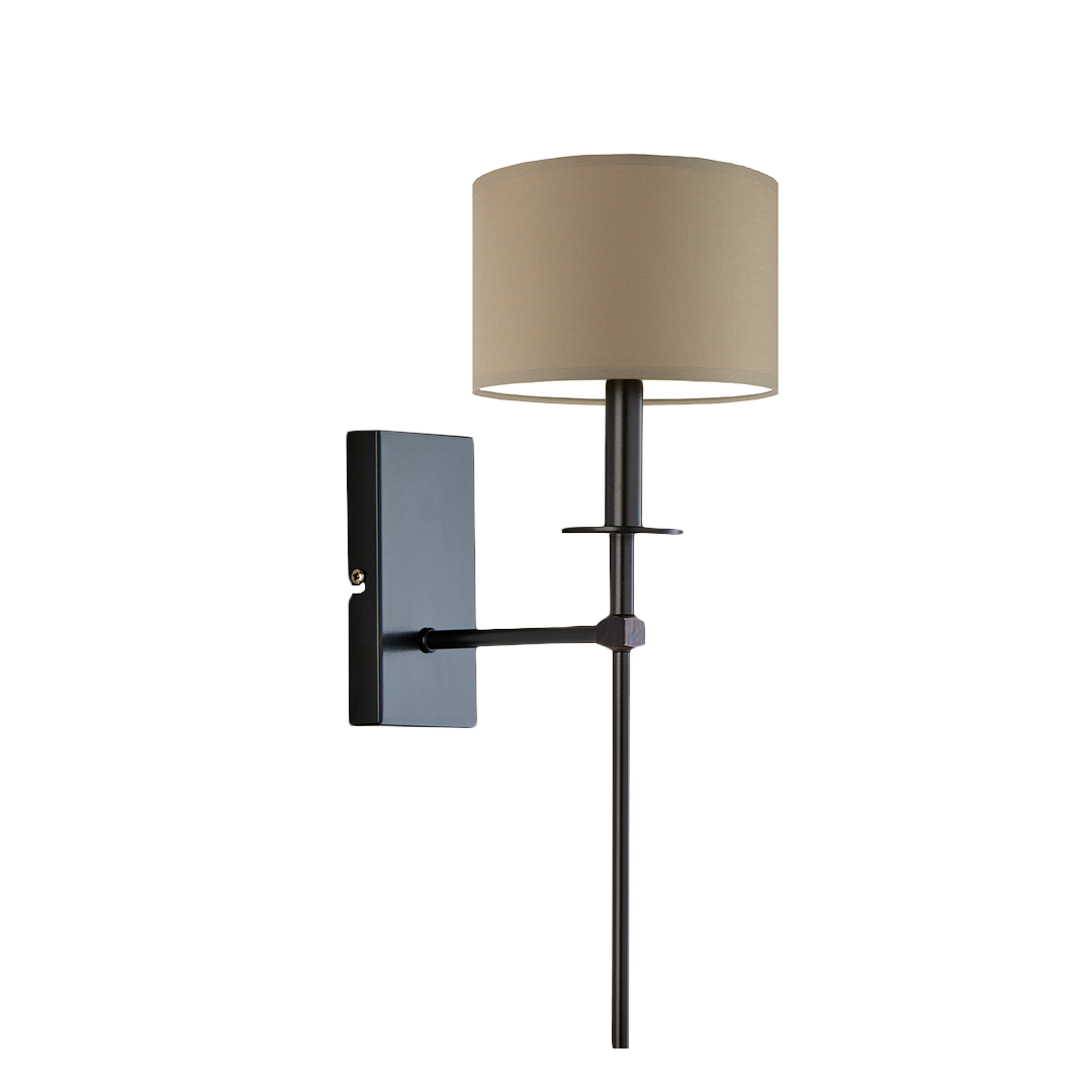 Kinkiet lampa ścienna lampa na ścianę z abażurem walec LOON