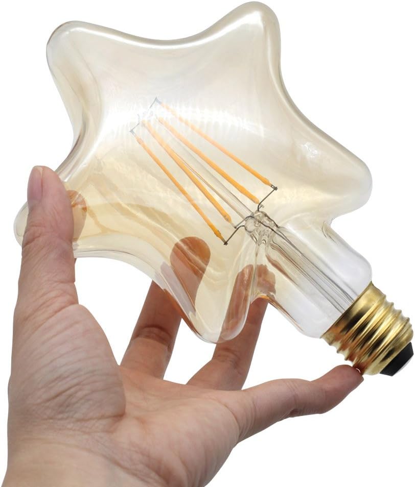 Ampoules Led Ampoule Vintage 4W Led Filament Edison Ampoule Spécialité Ampoule Décorative 220 / 240V E27 (Étoile) - 5