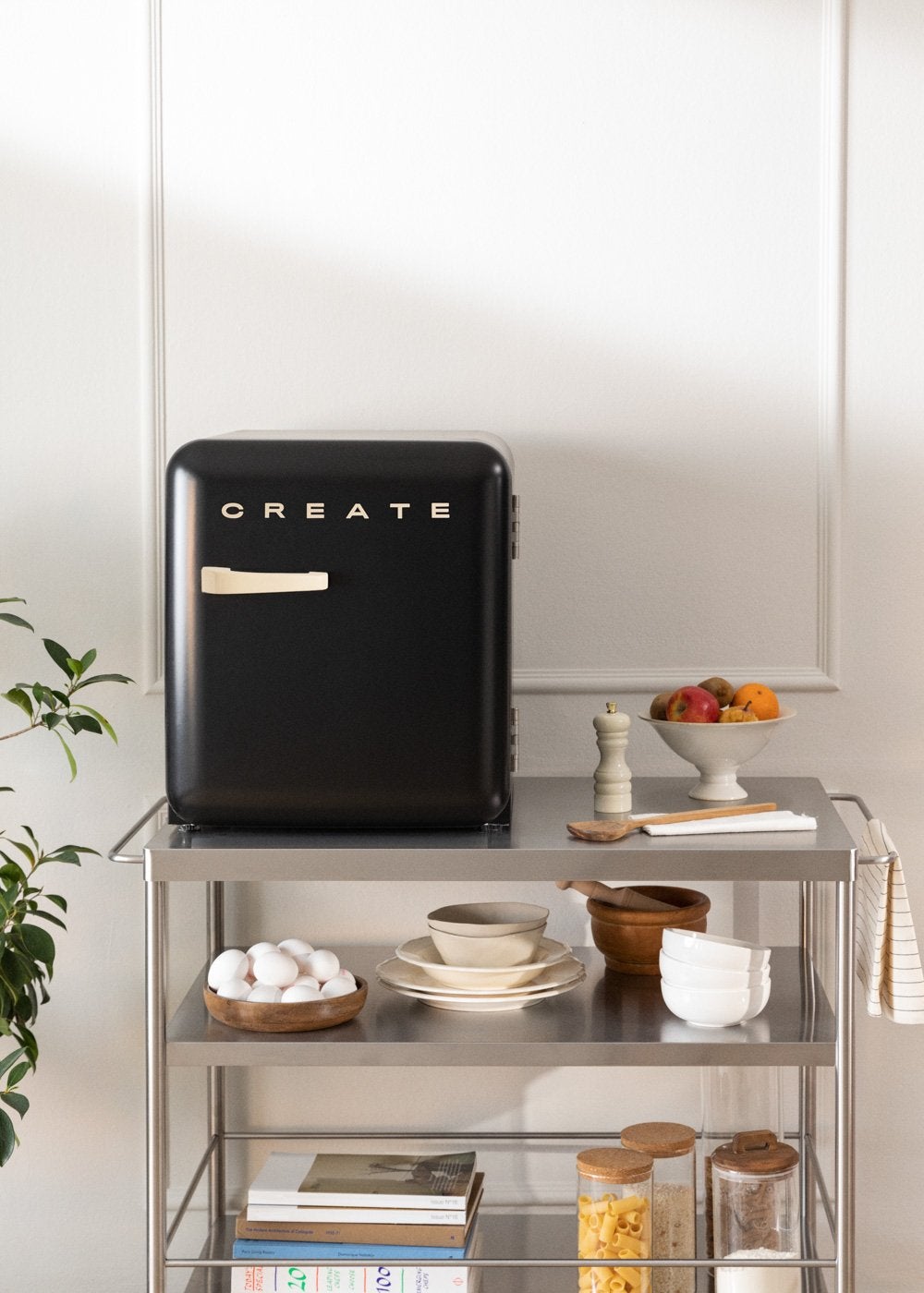 CREATE - FRIDGE RETRO 48L - Lodówka w stylu retro - Noir