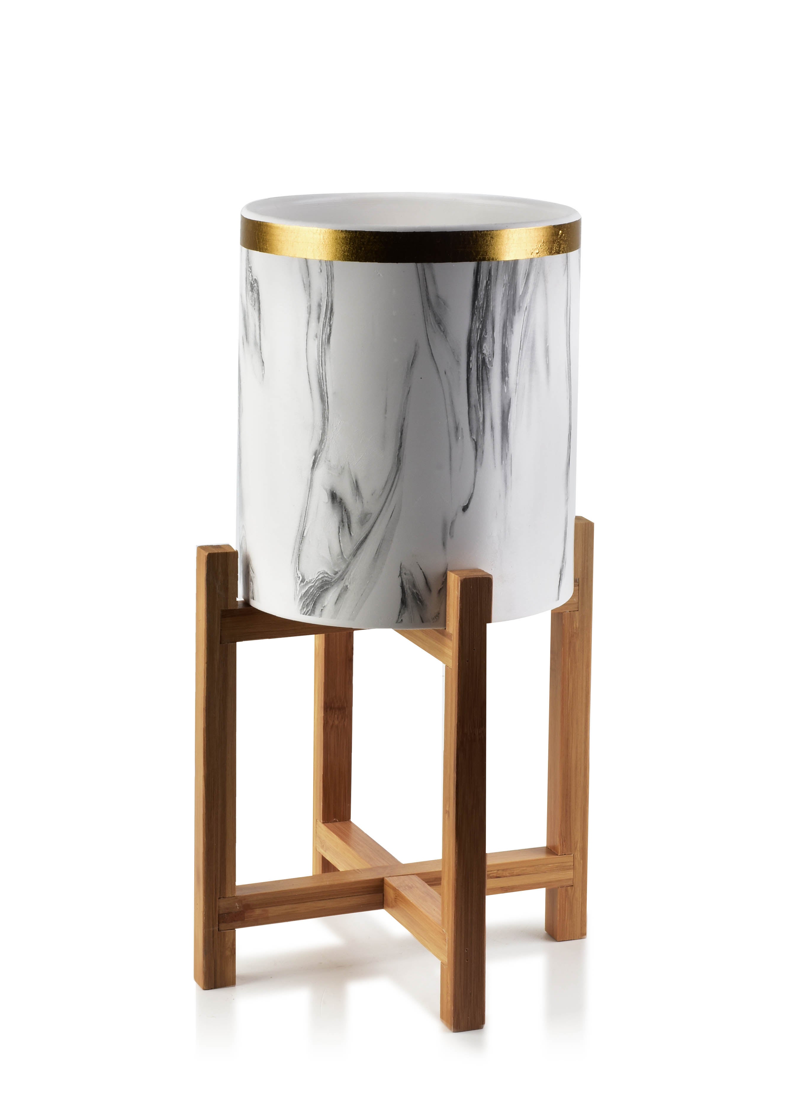 Doniczka ceramiczna MONDEX AVA 18x18x20 cm beżowa 1 szt.