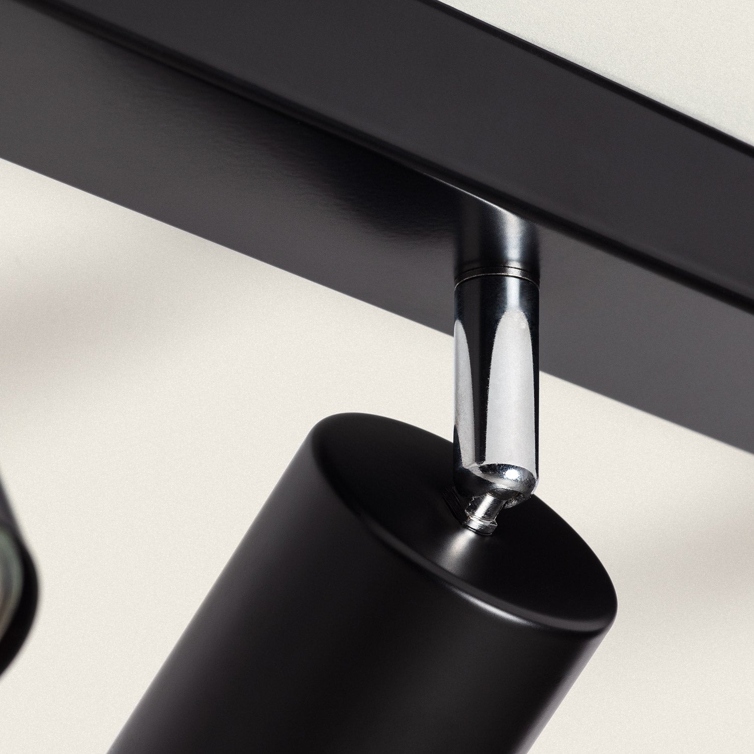 Ledkia Lampada da Soffitto Orientabile Metallo 4 Faretti Albus Black Large Nero - 6