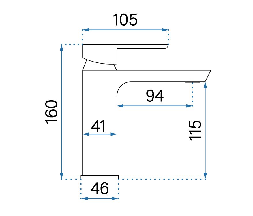 ROBINET DE LAVABO REA MY2021-2G ARGUS LOW GOLD - 9
