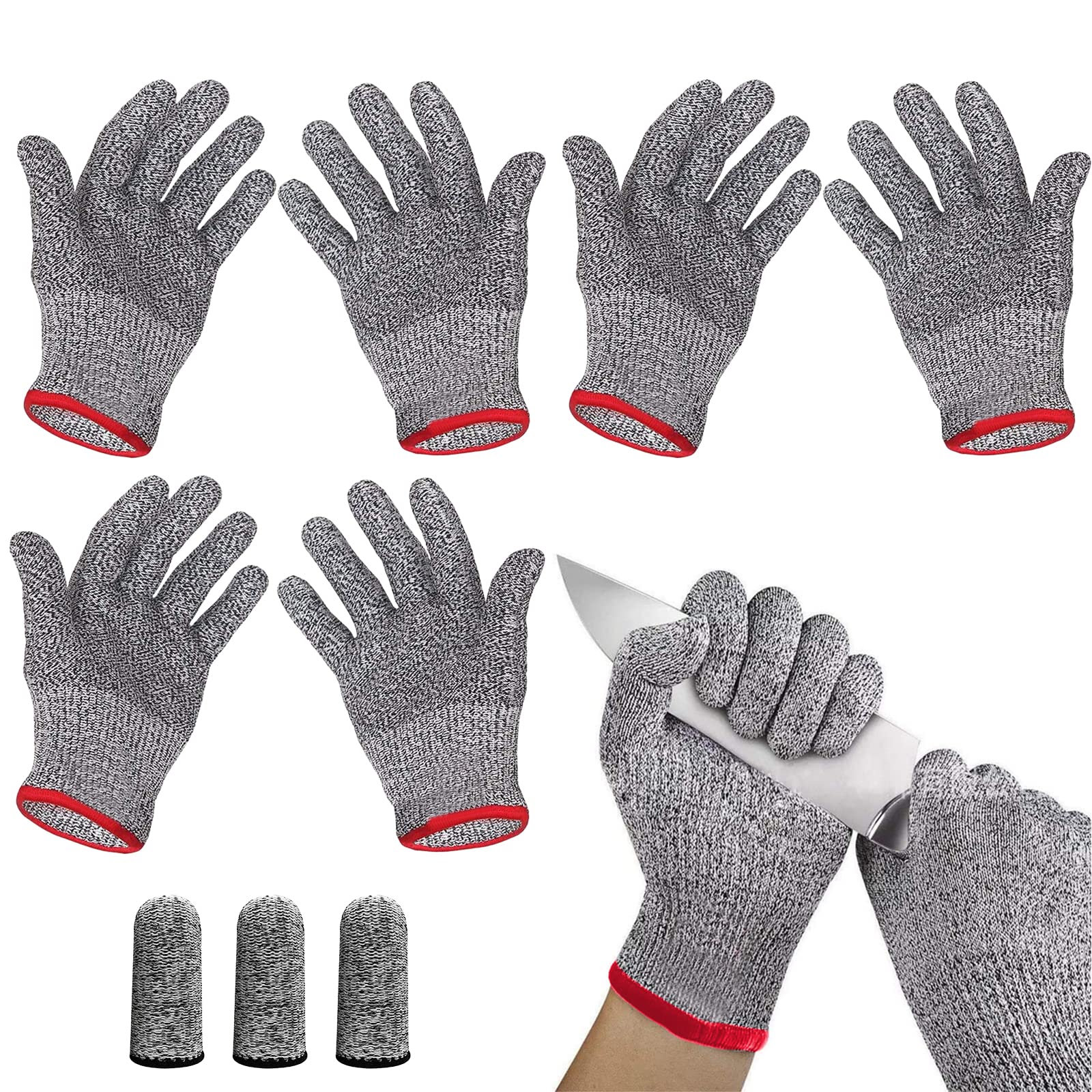 Pesante Guanti Antitaglio Paia, Guanti Lavoro Uomo Quotidiano