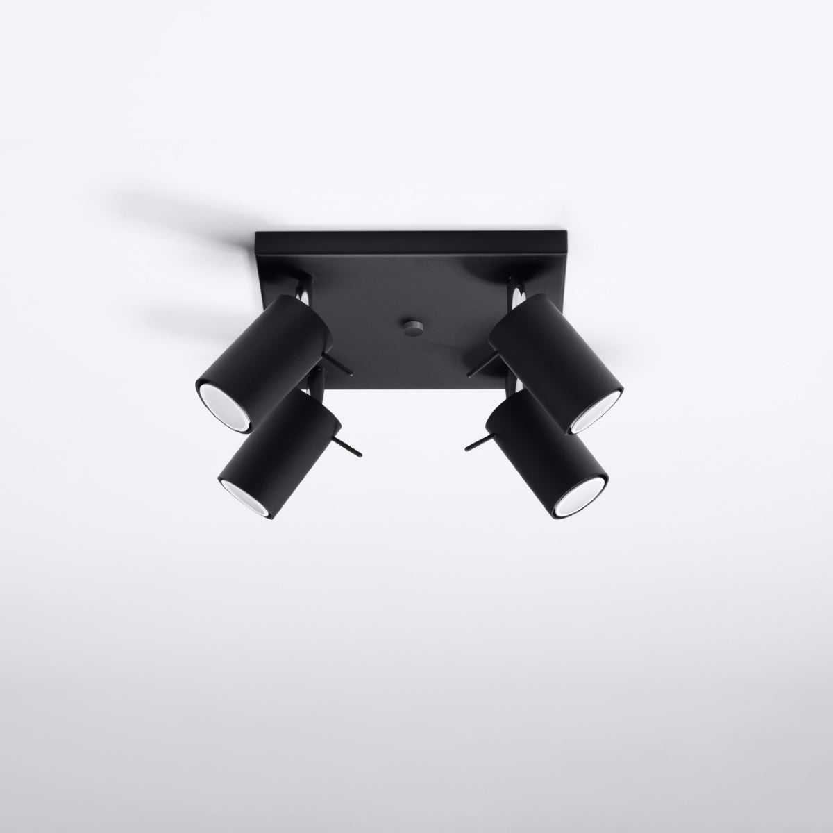 Plafon BRIIX 4 czarny LED 4000K - 25x25x16cm Sollux