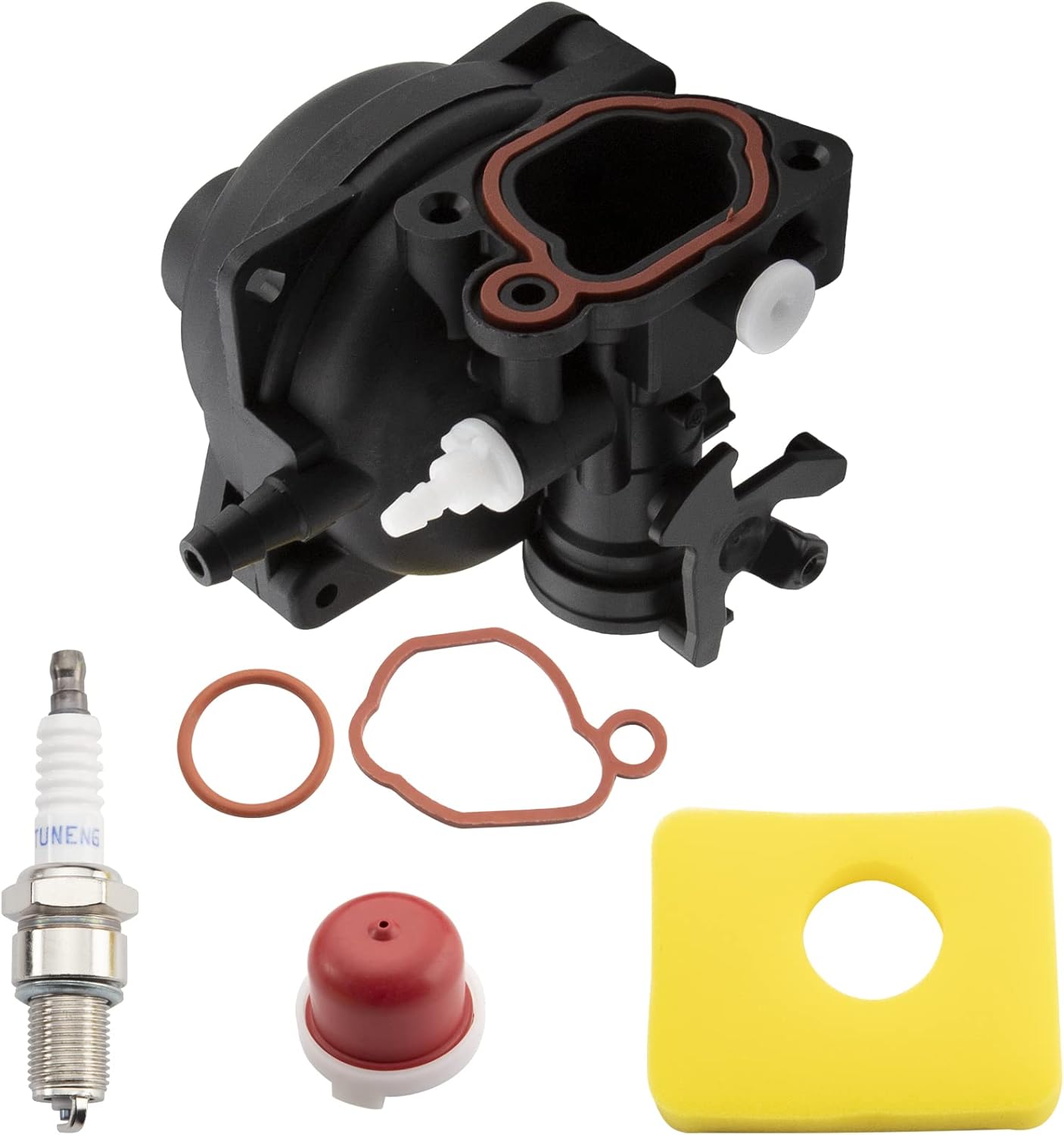 Carburator pentru motor de tuns iarba compatibil cu Briggs & Stratton 799583 591160 593261 591110 Filtru de aer pentru carburator