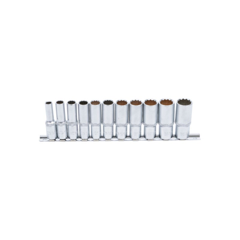 Jeu De Douilles BGS 9114 - 10 Pièces 1/2" - Douze Pans 3/8" à 15/16"