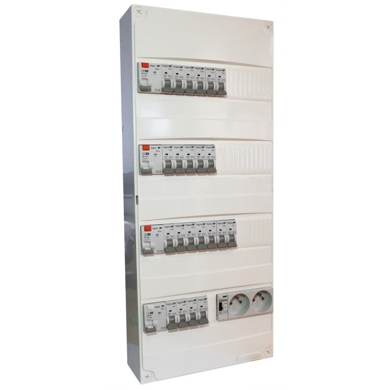 Coffret logement monté et câblé TAMC Digital Electric - 13 modules - 4 ...