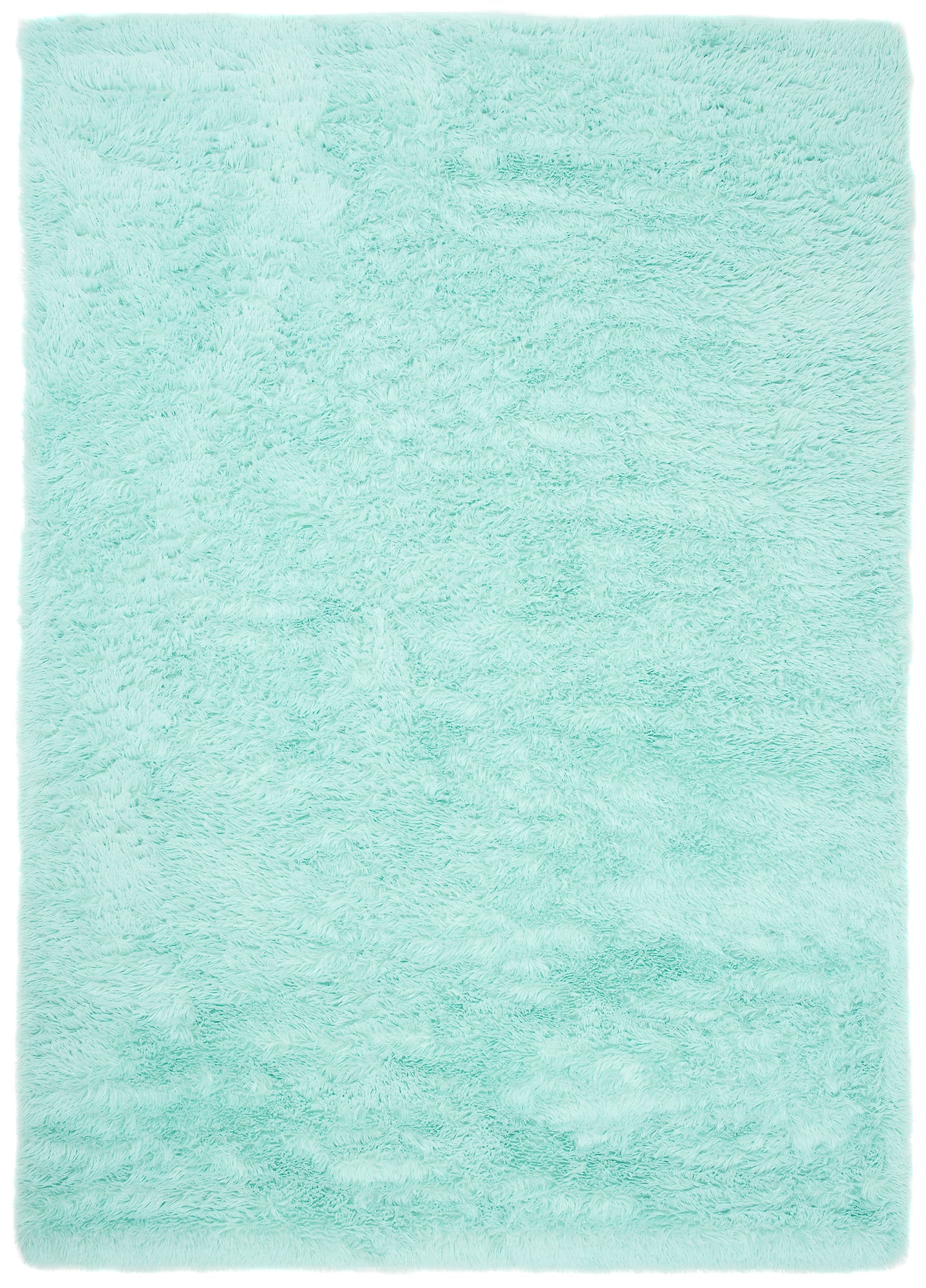 TAPISO Silk Tapis de Salon Chambre Antidérapant Bébé Moderne Menthe Uni Shaggy Super Doux 200 x 300 cm - 2