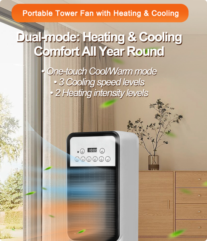 Climatiseur mobile/ rafraîchisseur d'air / ventilateur rafraîchissant portable – unité compacte et autonome pour un usage domestique - 8