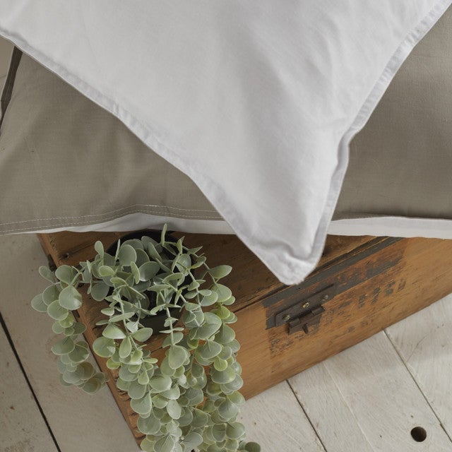 Parure de lit coton uni CHARME - 4