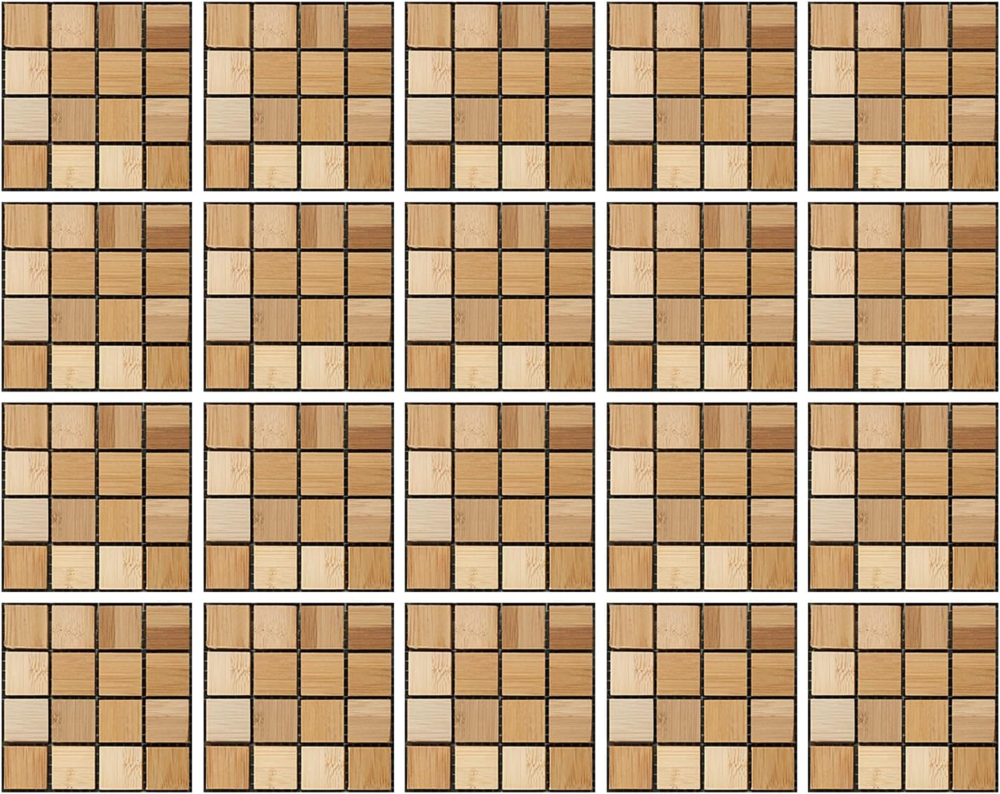 20 sztuk 15 x 15 cm, mozaikowe naklejki ścienne do łazienki i kuchni, dekoracyjne naklejki na płytki