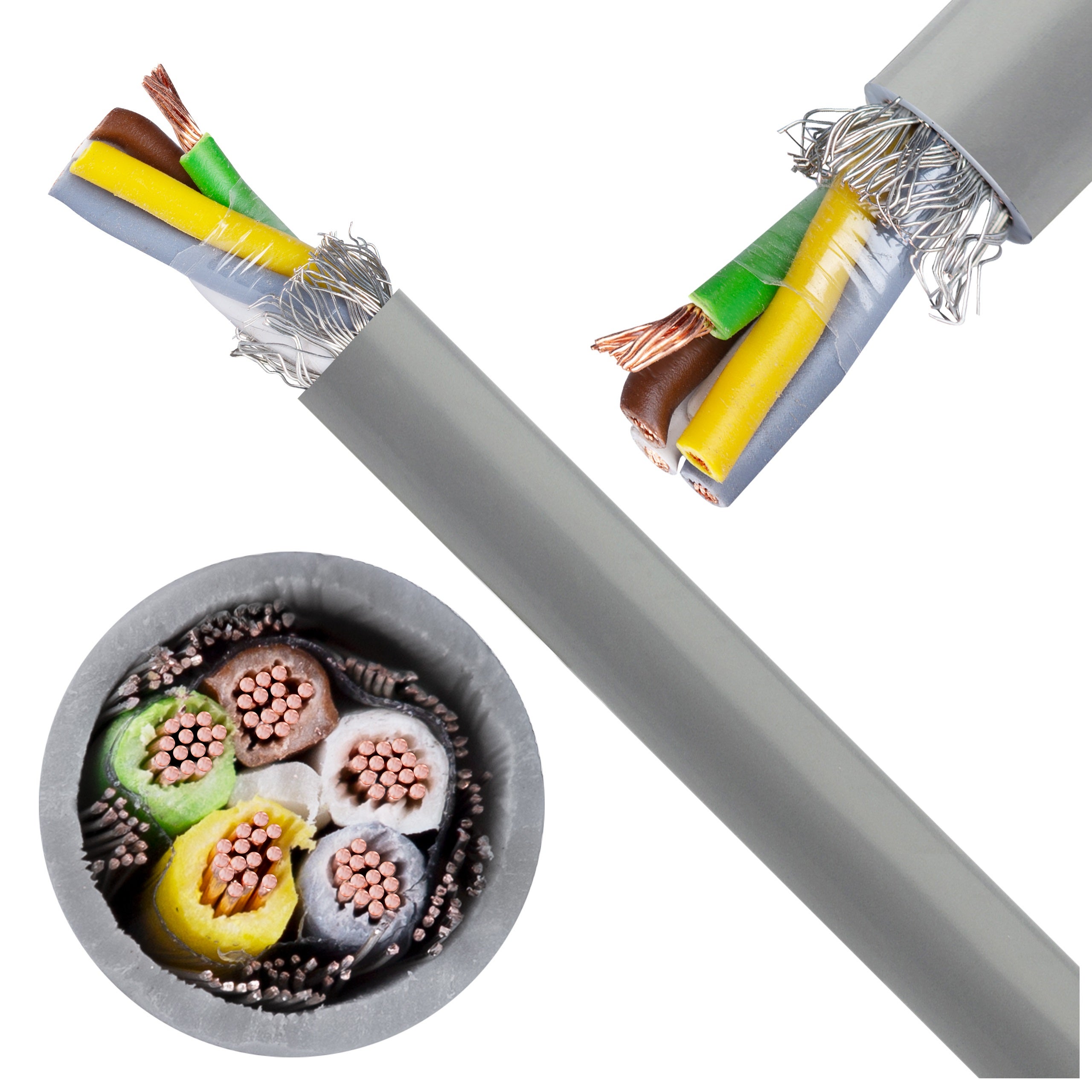 Kabel sterowniczy LIYCY 5x1mm2 szary 300/300V ekranowany olejoodporny linka Helukabel 100m
