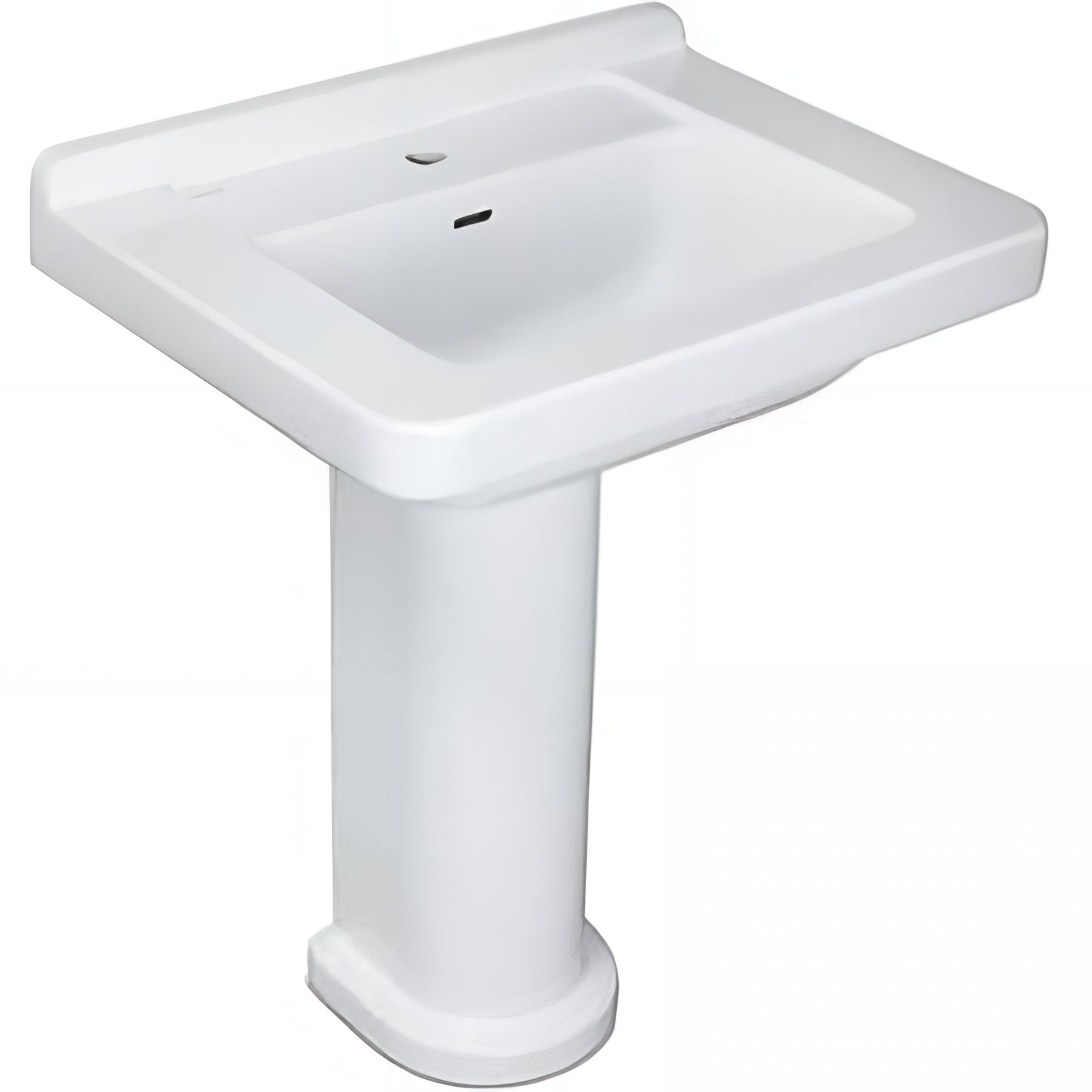 Lavabo 58cm mural céramique traditionnelle SANINDUSA Vintage blanc - 2