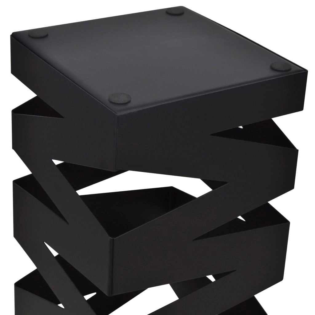 Porte parapluie carré Noir Acier 48,5 cm - 8