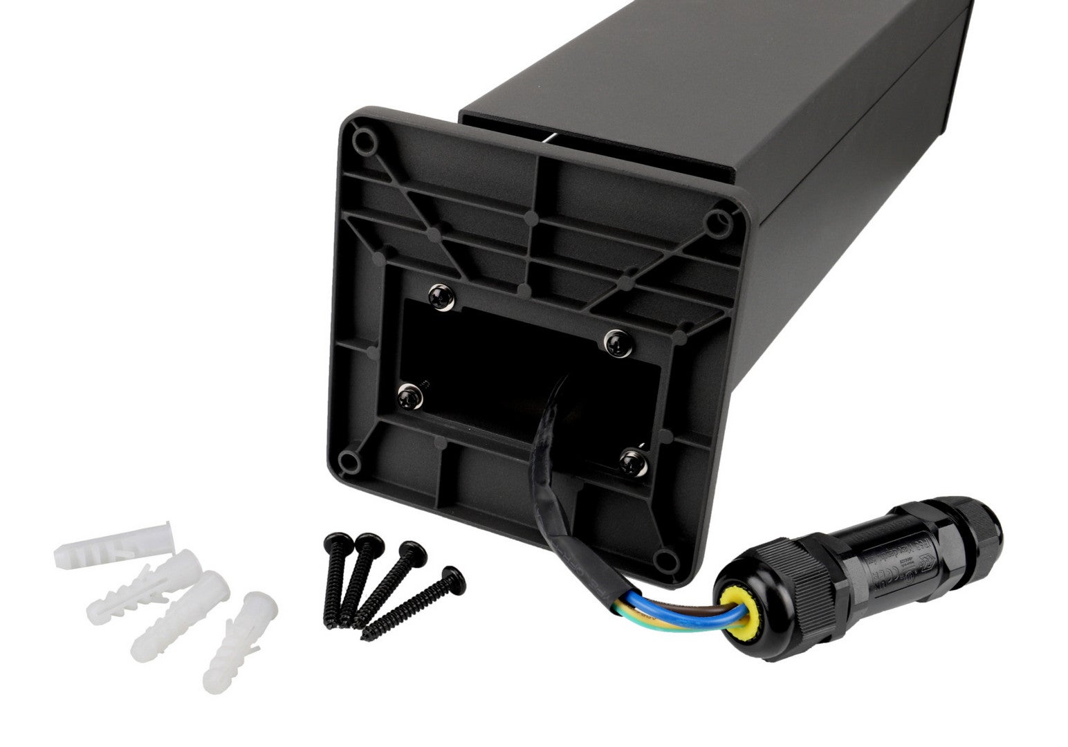 Colonnina elettrica da esterno multipresa verticale esterno giardino 2 prese corrente per ricarica alimentazione 230V IP68 / IP54 - 8