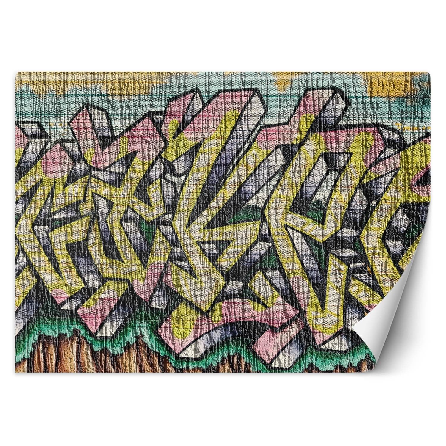 Fototapeta, Kolorowe graffiti na betonie 400x280