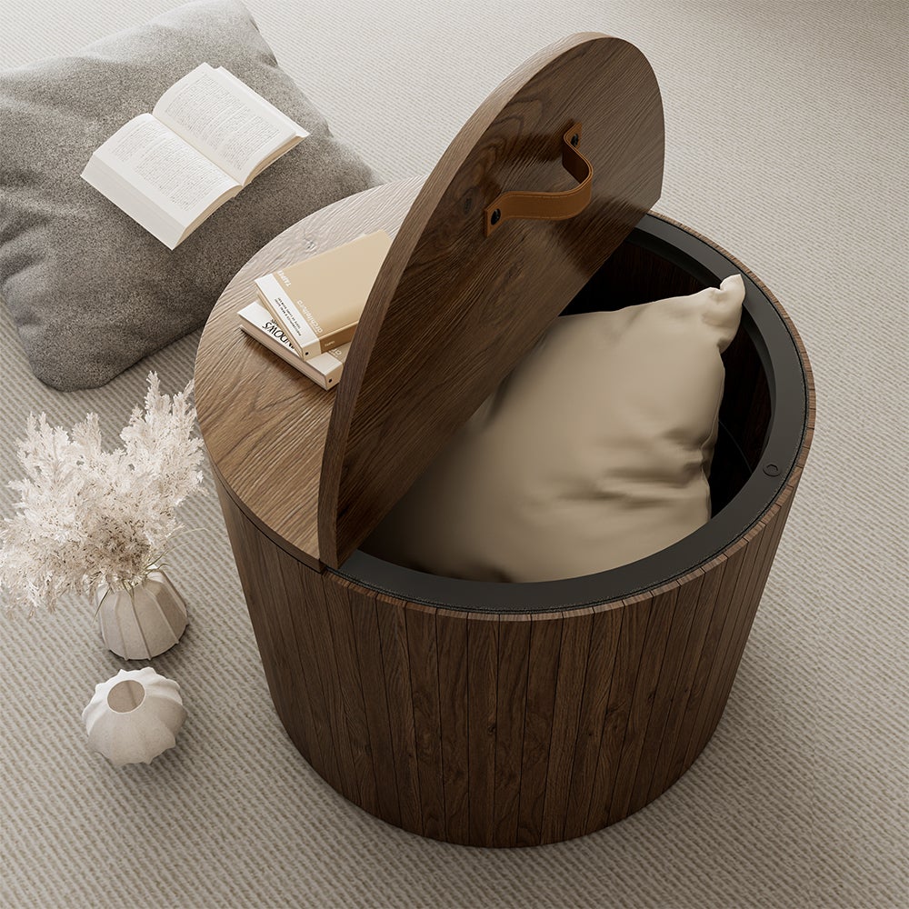 Vicco Stolik kawowy Tavilo, Orzech włoski, 48 x 48 cm - 4