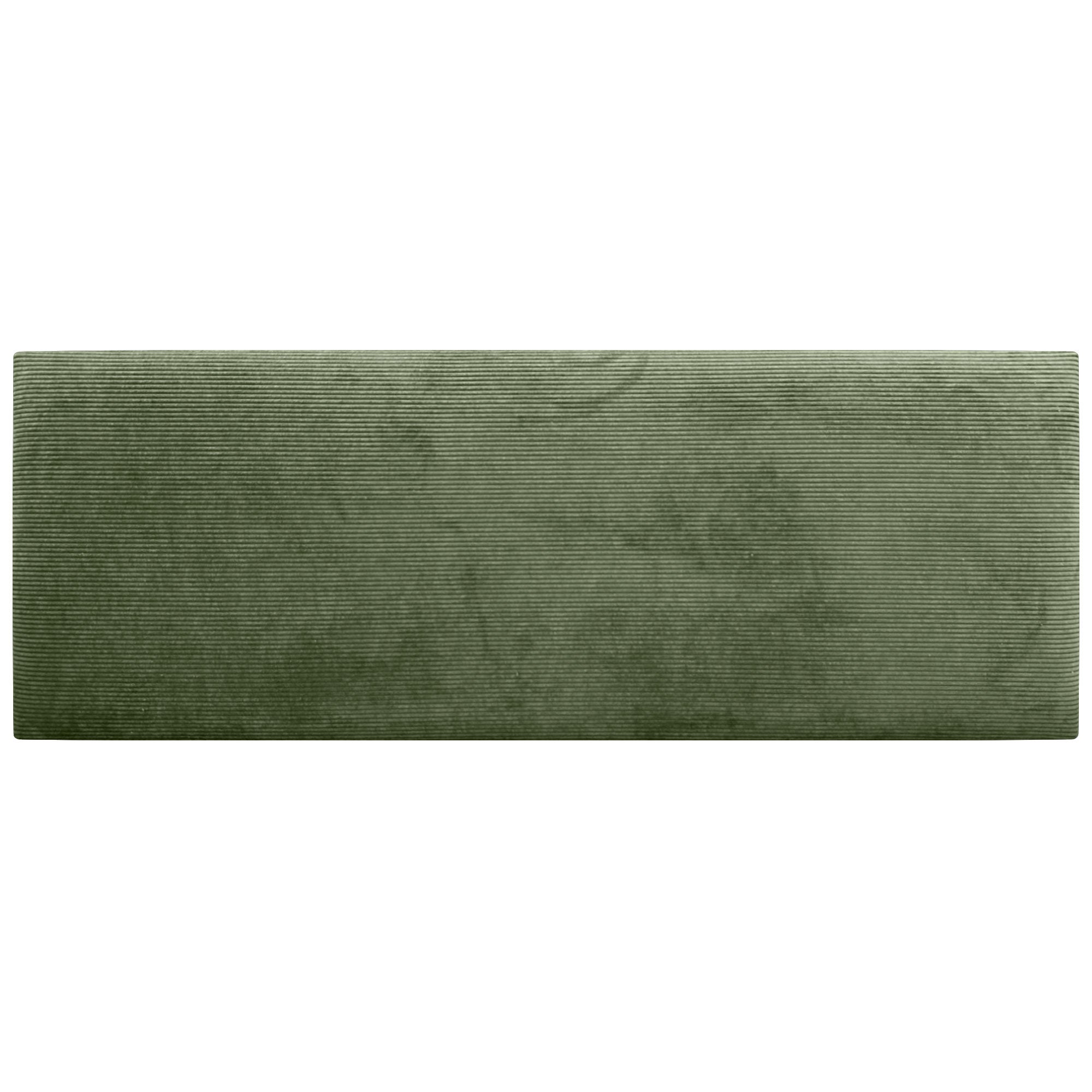 DHOME Testiera in Velluto a Coste Tinta Unita Testiera Imbottita Moderna di Fascia alta Camera da Letto di Lusso (Verde Giungla, 160x50cm) - 3