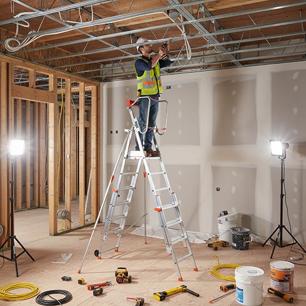 PIRL 4 à 6 marches - Hauteur de travail max. 4.56m - Grandes marches 140mm - PLT-PRO6 - 5