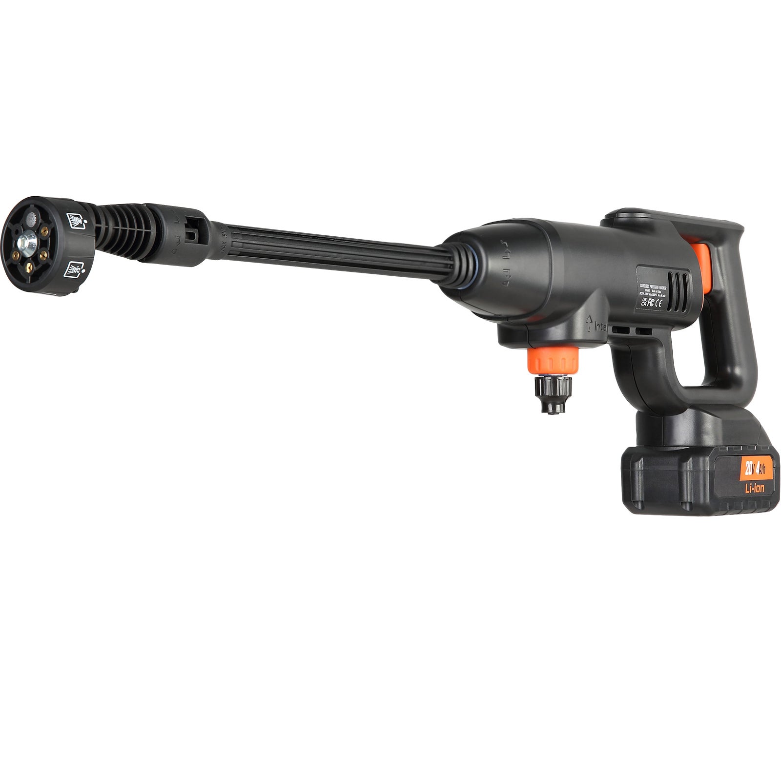 Nettoyeur Haute Pression Sans Fil 100 Bars – Avec 2 Batteries – Pour Voiture Et Extérieur