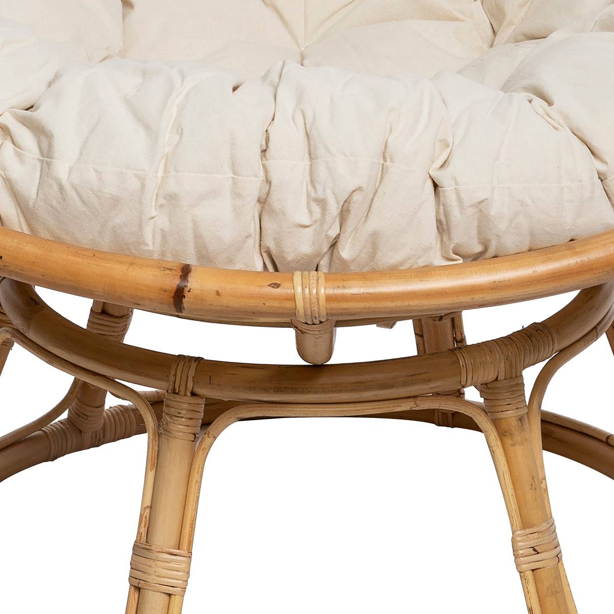 Atmosphera Créateur d'intérieur - Poltrona in rattan Seram -Papasan con cuscino -Interno ed esterno - Giardino, Terrazza, Balcone, Mobili da soggiorno - 7