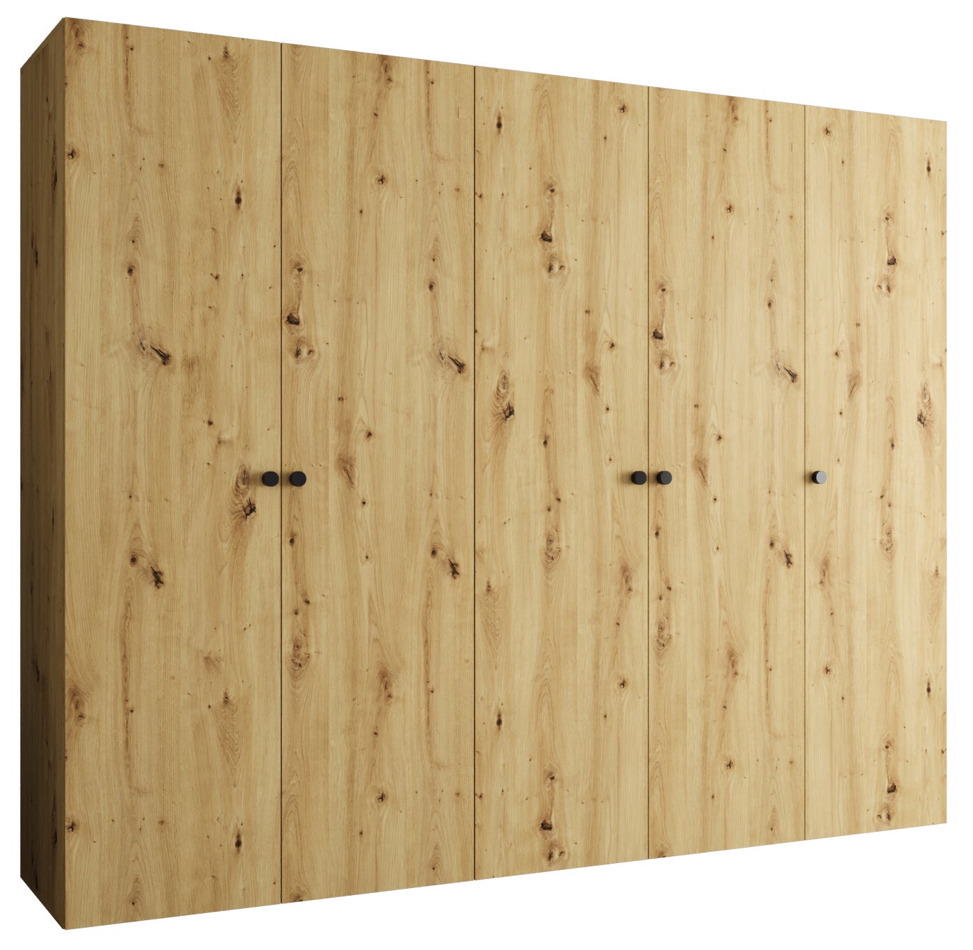 Szafa uchylna otwierana Parma 1 250 x 52 x 202 cm artisan + u. czarny Abiks Meble