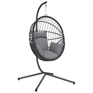 Supporto Per Amaca A Sedia Forma Di C – Con Cuscino, Telaio In Legno E Metallo, Carico Max 150 Kg, Per Interno/esterno