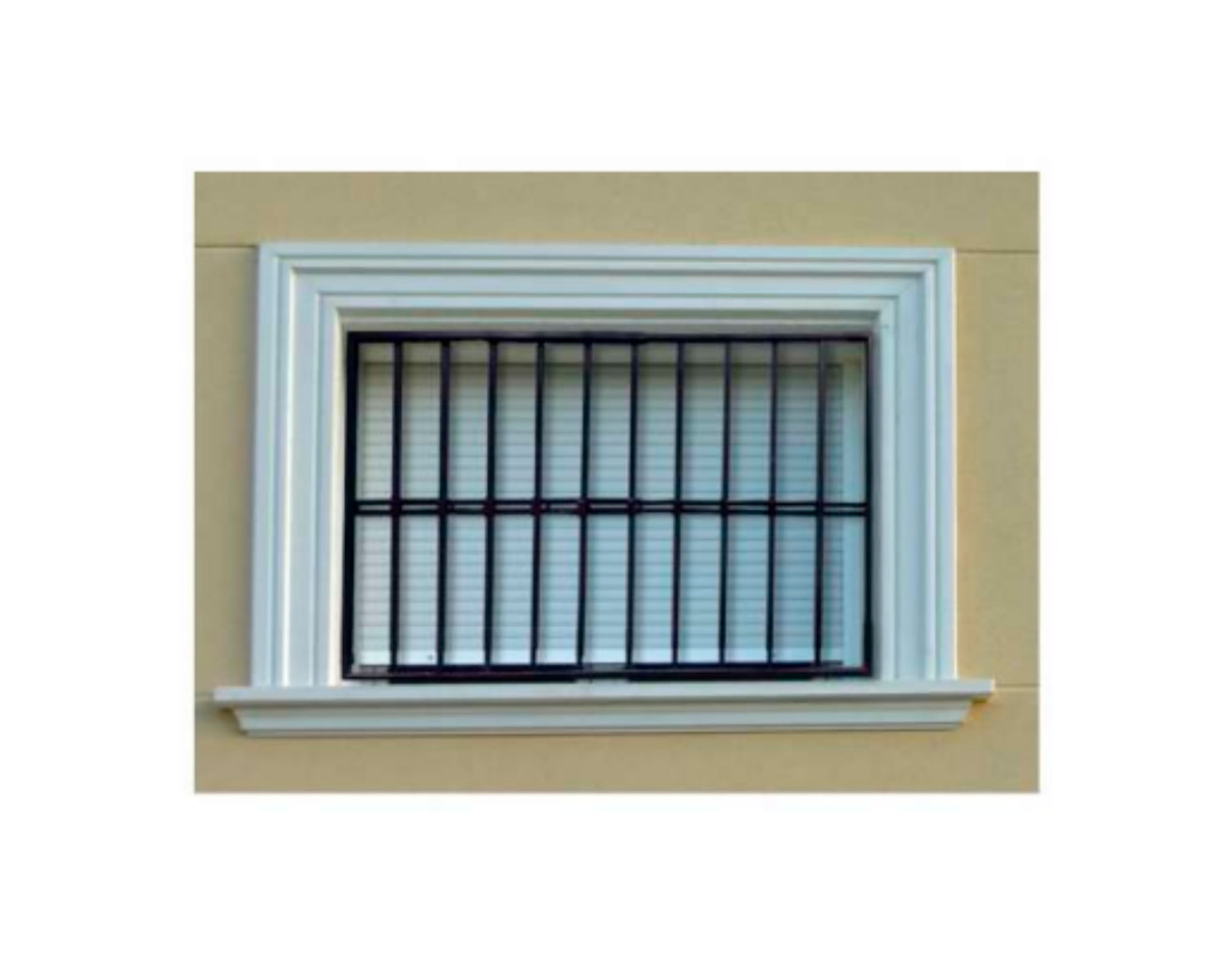 Grille de défense réglable pour fenêtre (largeur et hauteur) de 55x55 cm à 100x100 cm noir - 10