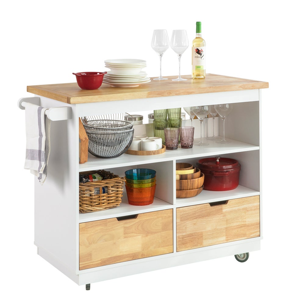 Chariot De Cuisine Roulant 3 étages - Étagère De Rangement étroite Avec Roulettes - Idéal Pour Petites Cuisines Et Espaces Restreints