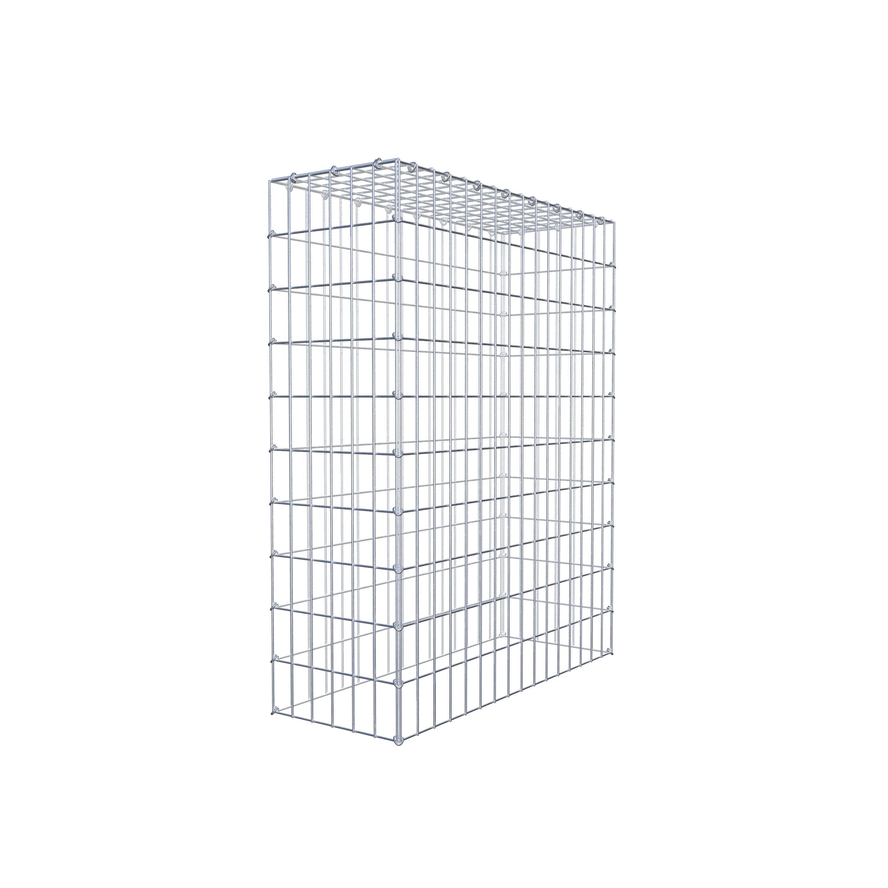 Gavión para apilar en acero galvanizado 100x80x30cm (LxAxP), malla 5 x 10cm, Anillo en C, sin rejilla inferior - 5