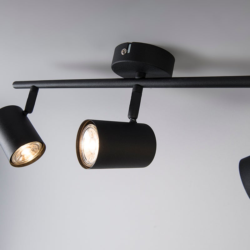 Spot moderne noir orientable 3 lumières - Jeana - 6
