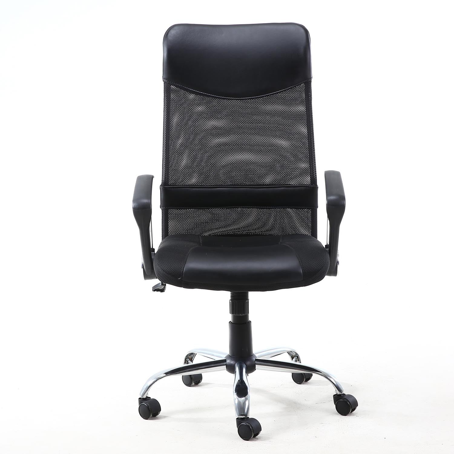 Sillón de Oficina Campus Rejilla, Color Negro, Altura Ajustable - 2