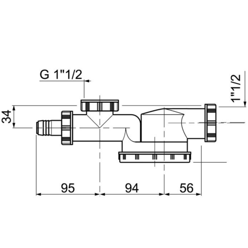 Siphon gain de place pour évier 1 bac WIRQUIN Espace D40 - 2