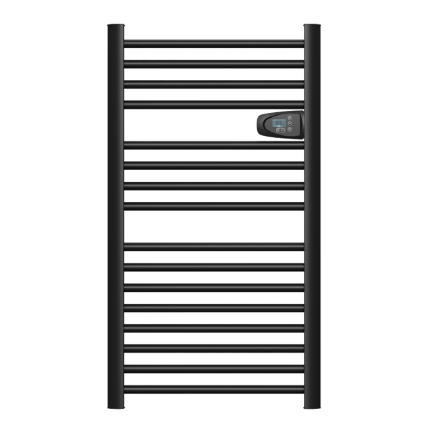 Scaldasalviette elettrico senza liquidi 500W H.98xL54cm HESTIA nero