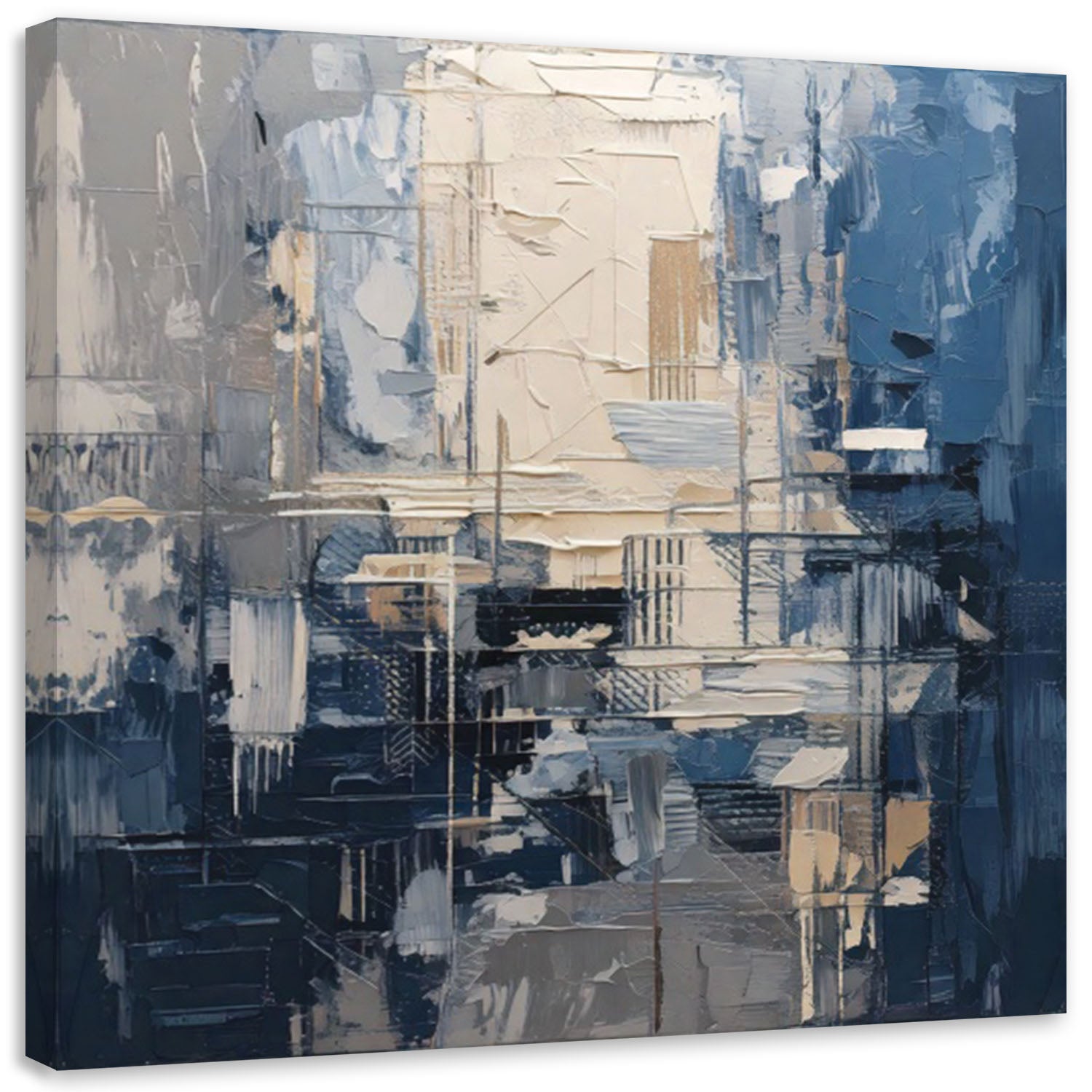 Obraz, Abstrakcja Geometryczna Painnt Pastelowa 60x60