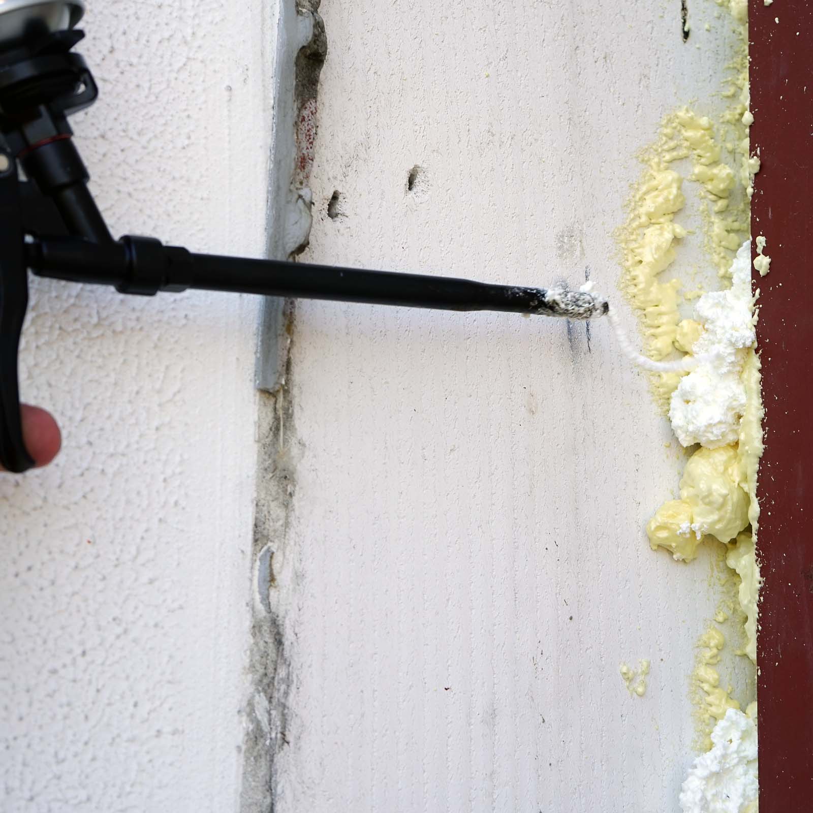 Pistola espuma poliuretano Revestimiento PTFE Trabajos aislamiento Reforma Obra Aislamiento térmico - 5